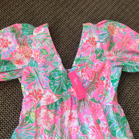 💕NEW! Lilly Pulitzer Nalani Short Sleeve Cotton Dress - Picture 5 of 11